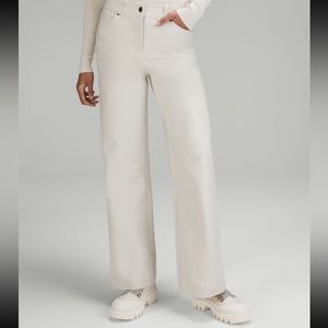Lululemon City Sleek Wide Leg Pant in Bone